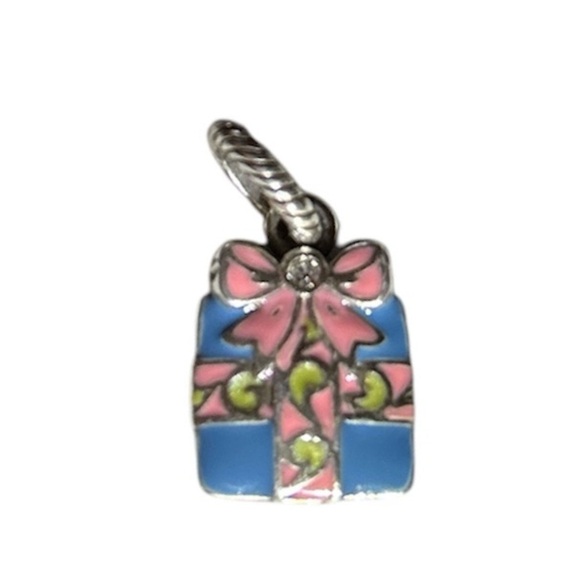 Brighton Pink and Blue Birthday Gift Present Charm - Picture 1 of 8